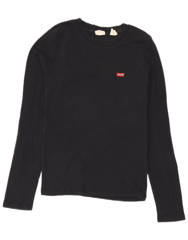 Top Levi's da donna a maniche lunghe UK 12 medio nero