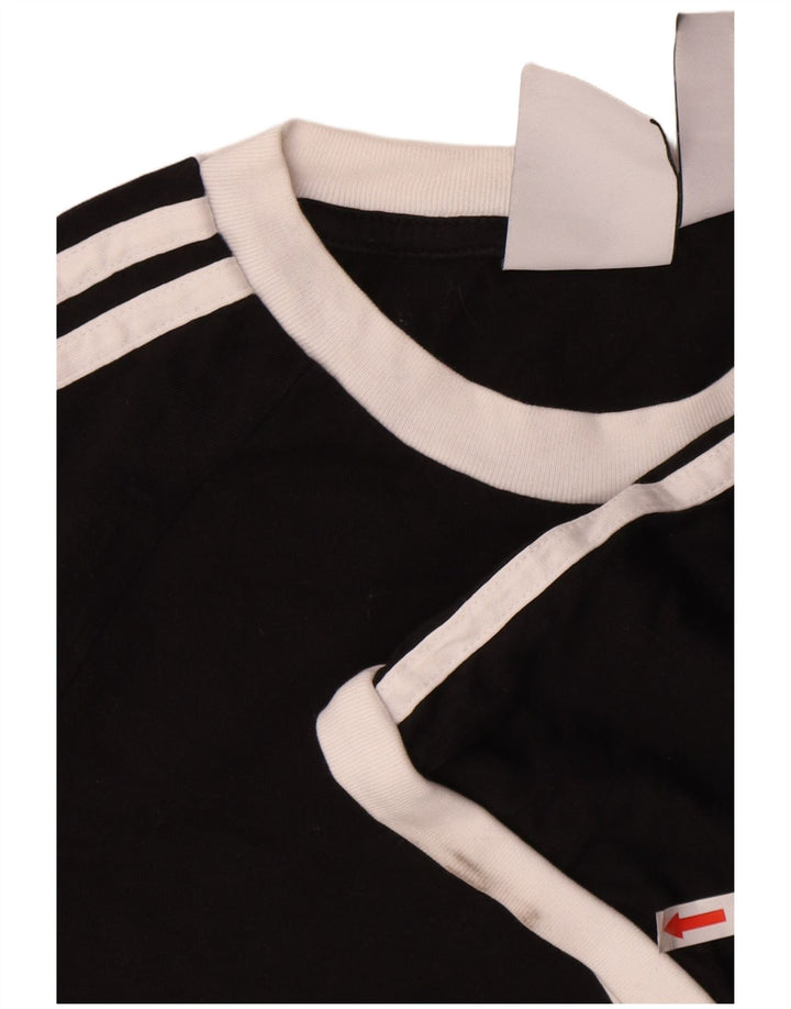 T-shirt Adidas da uomo Top Large in cotone nero