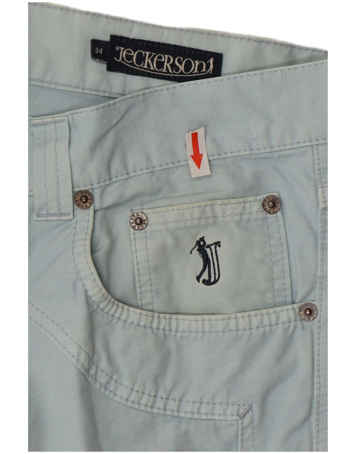 Jeans dritti da donna Jeckerson W34 L34 cotone blu