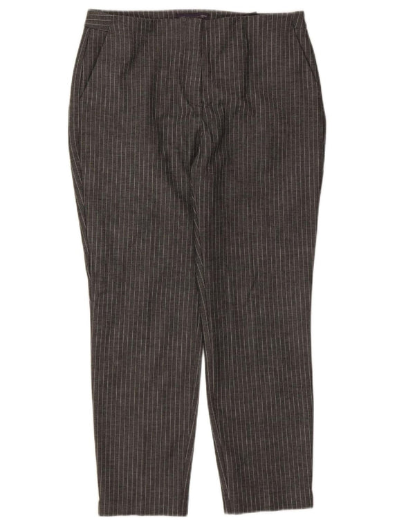 Pantaloni chino da donna Marks & Spencer UK 14 Large W32 L26 Gessato grigio