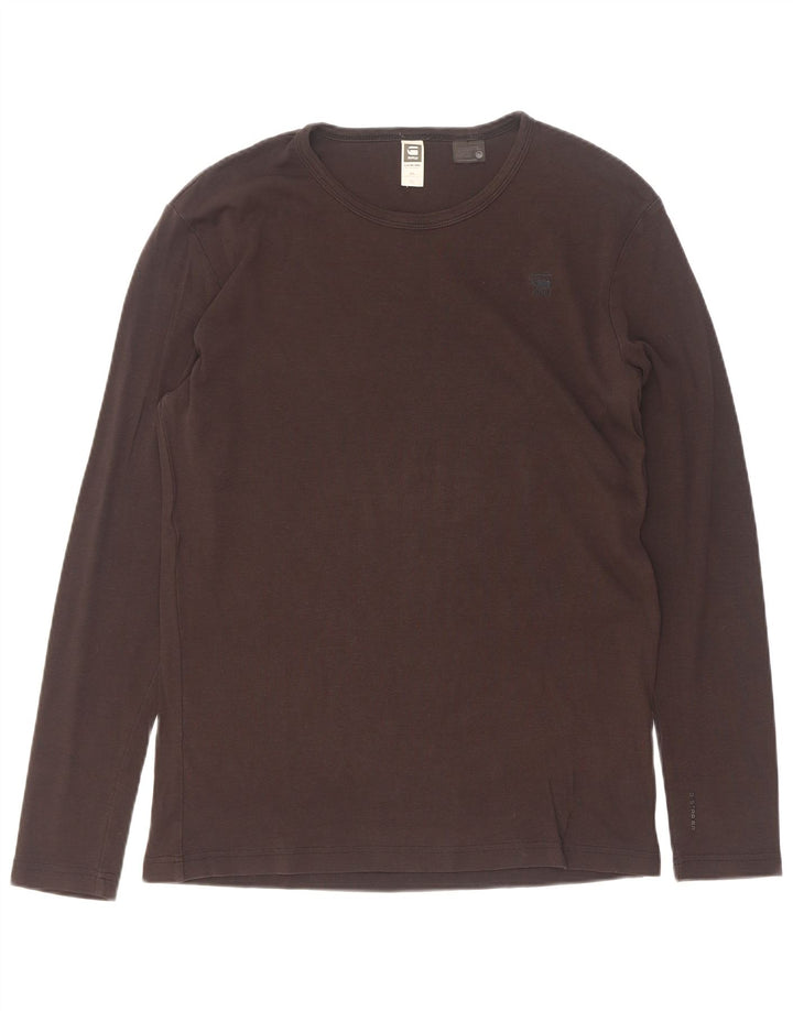 Maglia da uomo G-Star a maniche lunghe XL in cotone nero