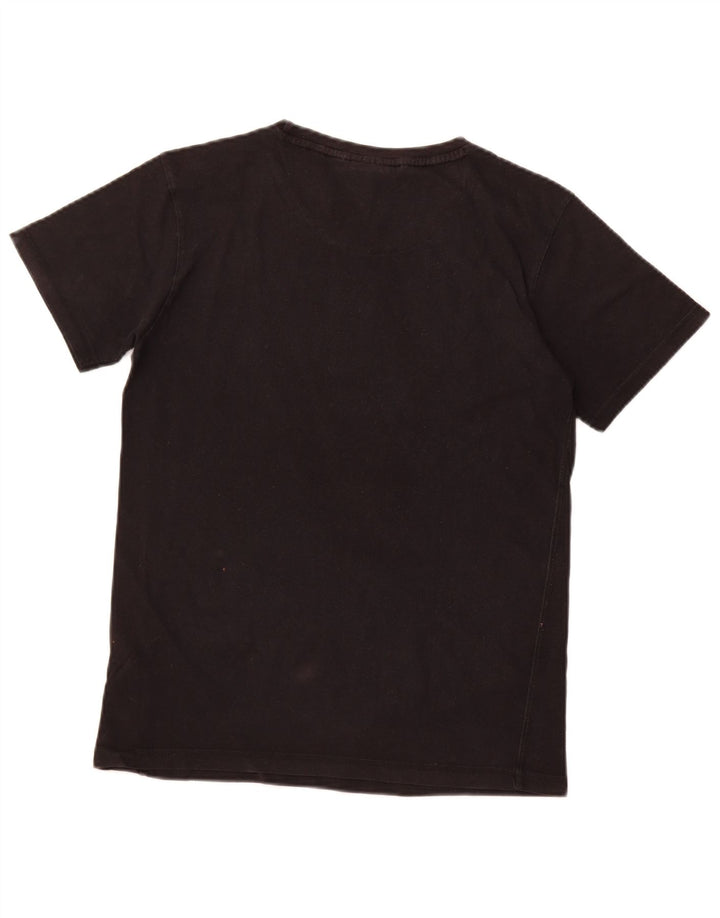 ELLESSE T-shirt grafica da uomo Top piccola in cotone nero