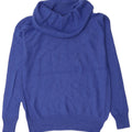 Maglione maglione oversize da donna Reiss con collo alto UK 10 piccolo viscosa blu