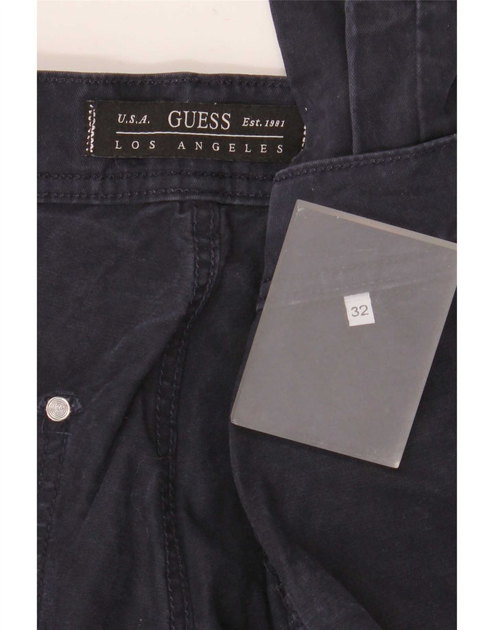 Pantaloni cargo dritti da uomo Guess W32 L32 Blu Navy