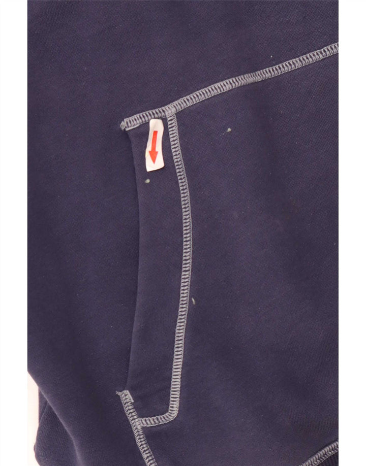 Felpa con cappuccio da uomo Under Armour grande in cotone blu navy