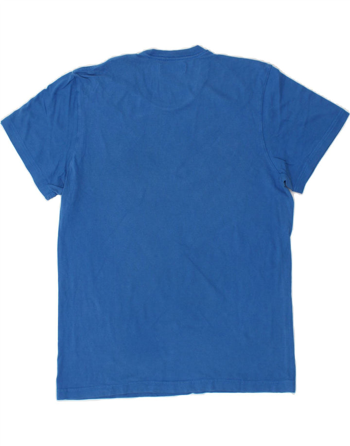 ADIDAS Mens Graphic T-Shirt Top Large Blue Cotton Vintage Adidas and Second-Hand Adidas from Messina Hembry 