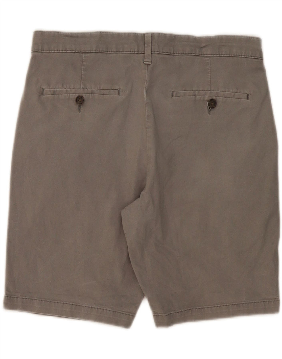 MARKS & SPENCER Pantaloncini chino da uomo W32 cotone grigio medio