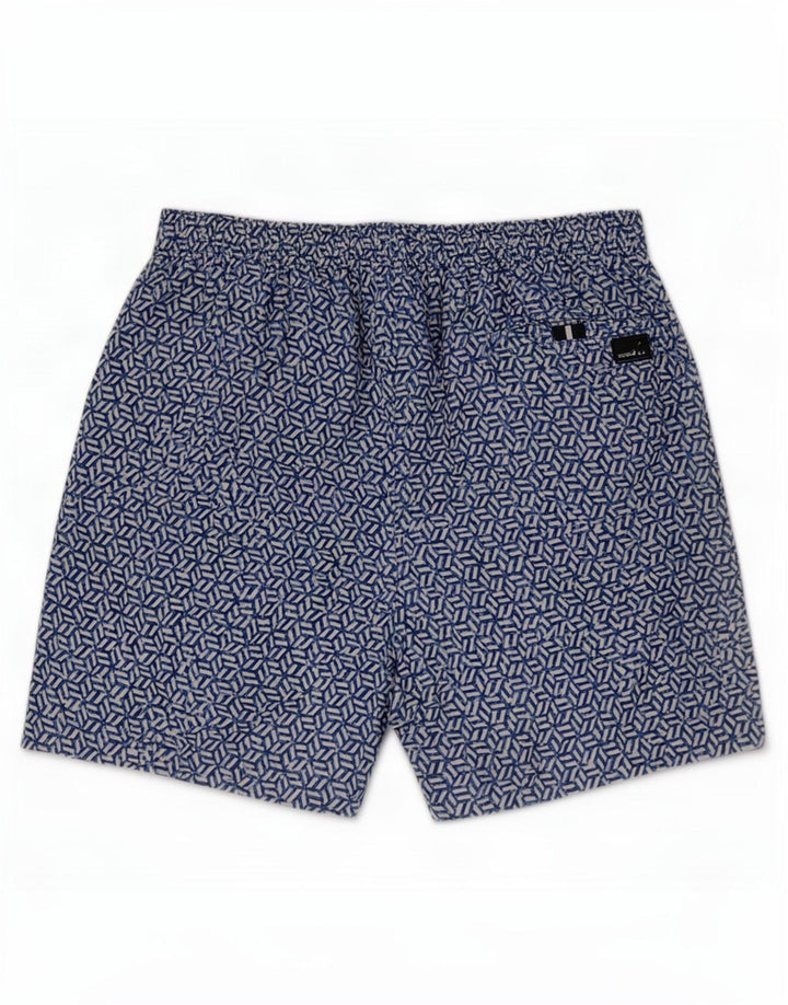 Pantaloncini da bagno da uomo Marks & Spencer grandi in poliestere geometrico blu