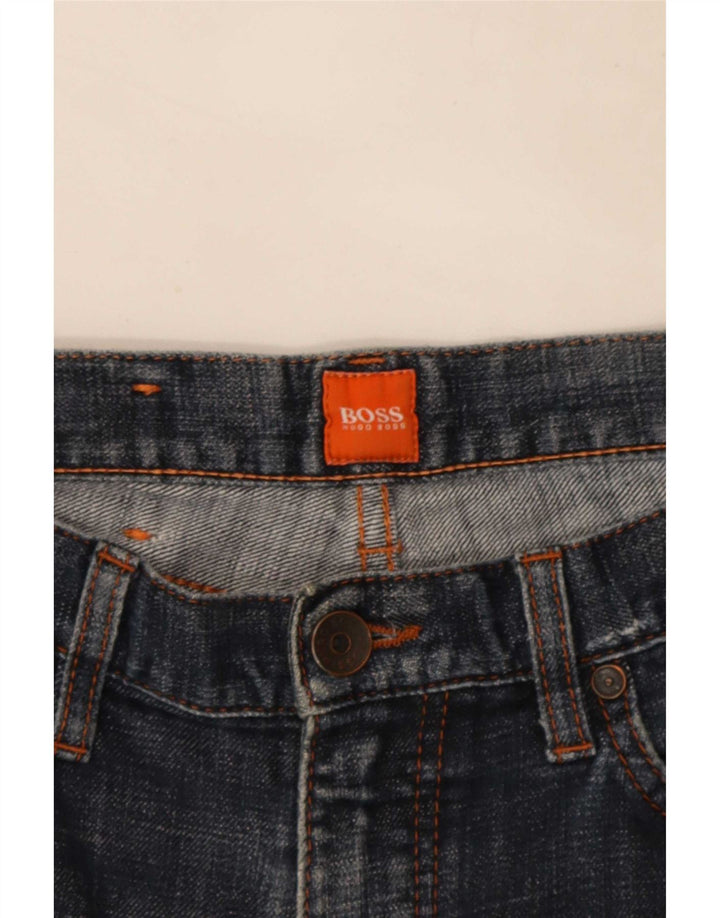 Pantaloncini di jeans da uomo Hugo Boss W30 Blu medio