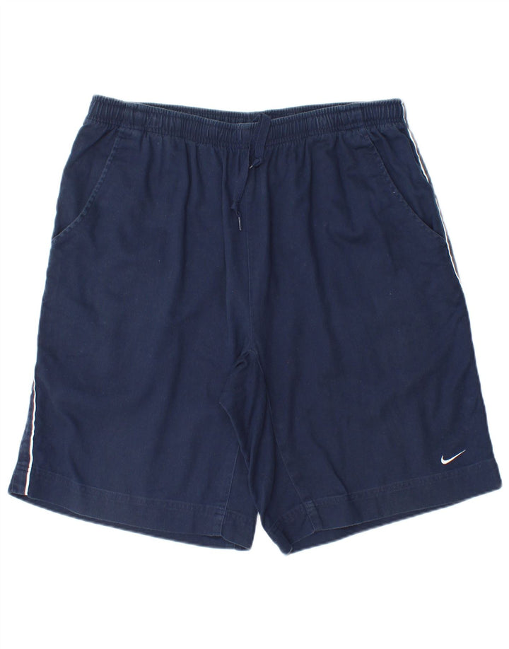 Pantaloncini casual da uomo NIKE XL W37 blu navy in cotone