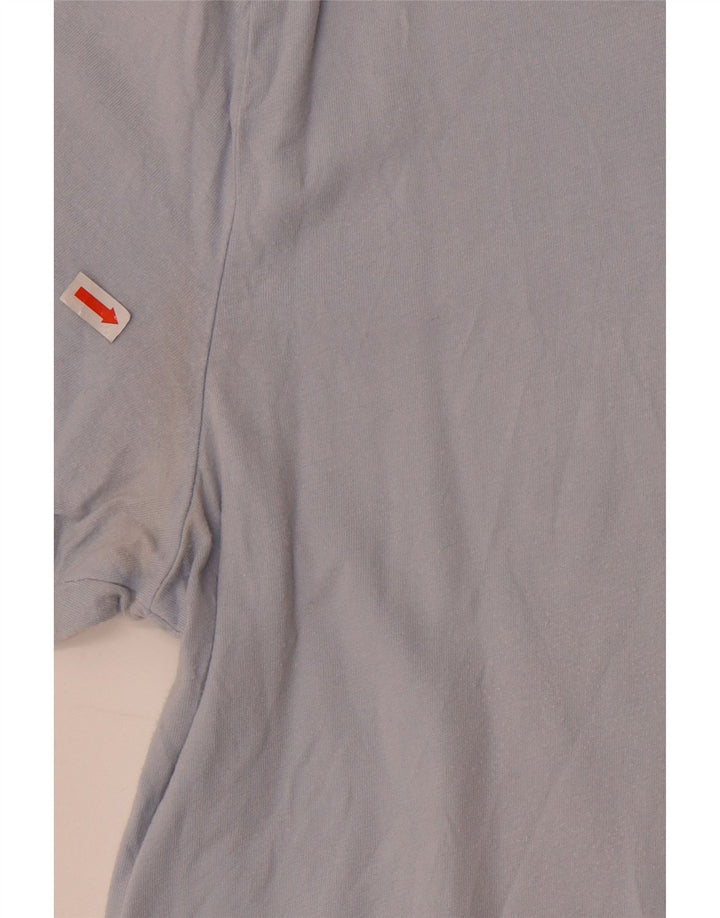 T-shirt Hollister da uomo grande in cotone blu