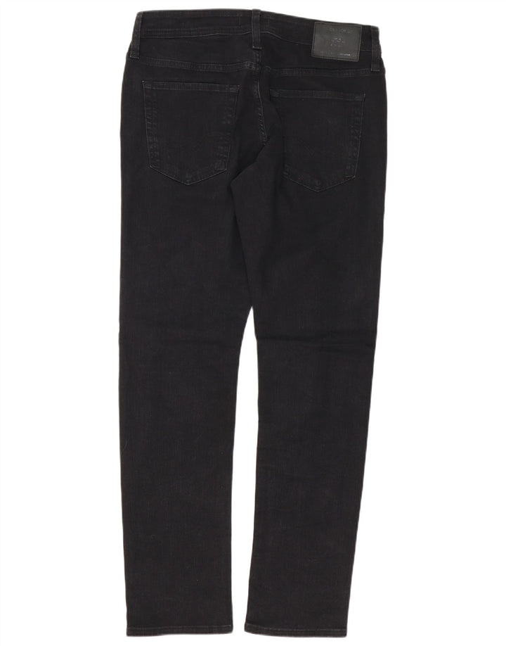 Jeans dritti da uomo Jack & Jones W32 L32 cotone nero