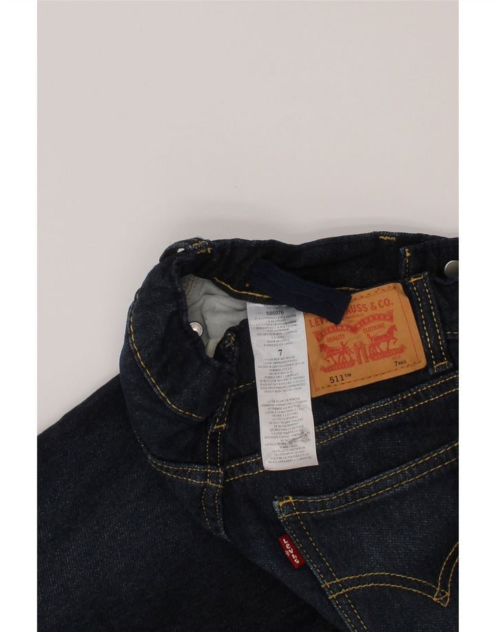 Levi's Ragazzi 511 Jeans Slim 6-7 anni W24 L22 Cotone Blu