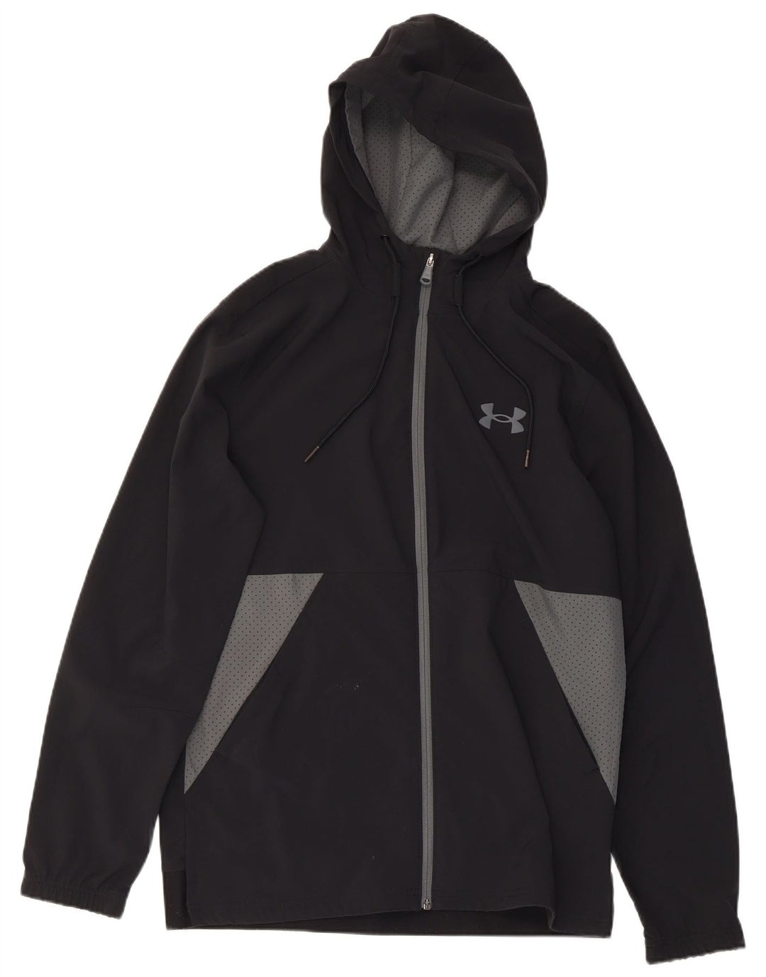 Giacca da tuta da uomo con cappuccio UNDER ARMOUR Medium Black Colourblock
