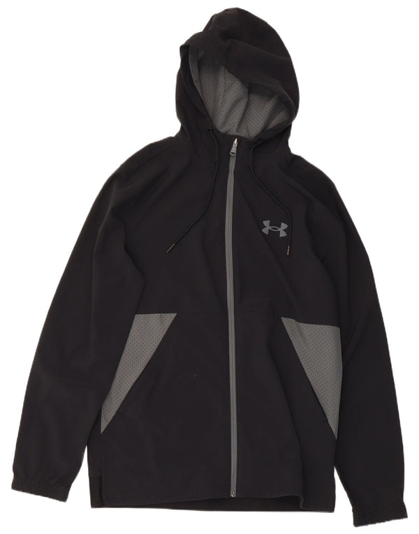 Giacca da tuta da uomo con cappuccio UNDER ARMOUR Medium Black Colourblock