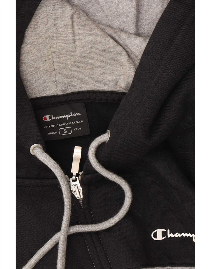 Maglione con cappuccio e zip Champion da uomo piccolo grigio color block