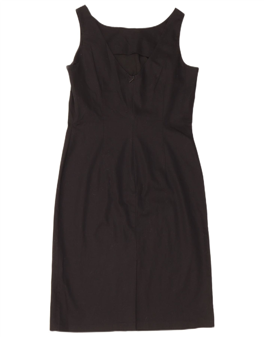 Abito tubino senza maniche Marks & Spencer da donna UK 12 cotone nero medio