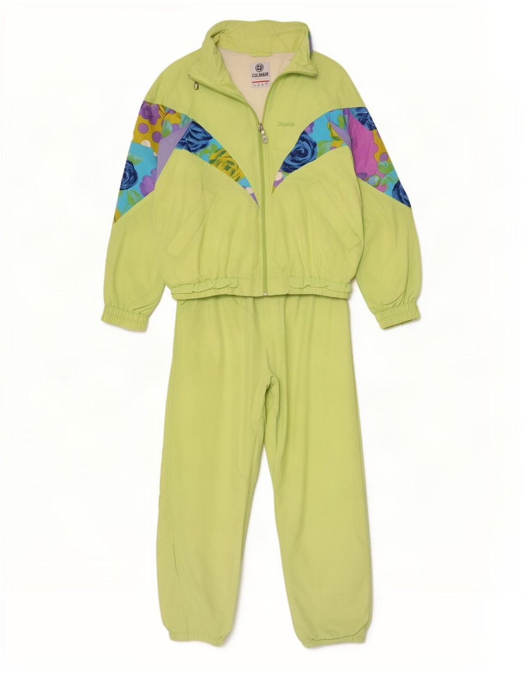 Tuta intera oversize da donna Colmar IT 44 Colorblock verde medio