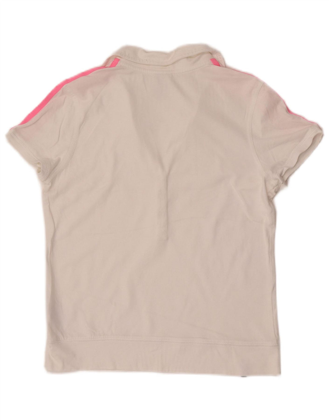 Polo grafica da donna Adidas UK 14 cotone bianco medio