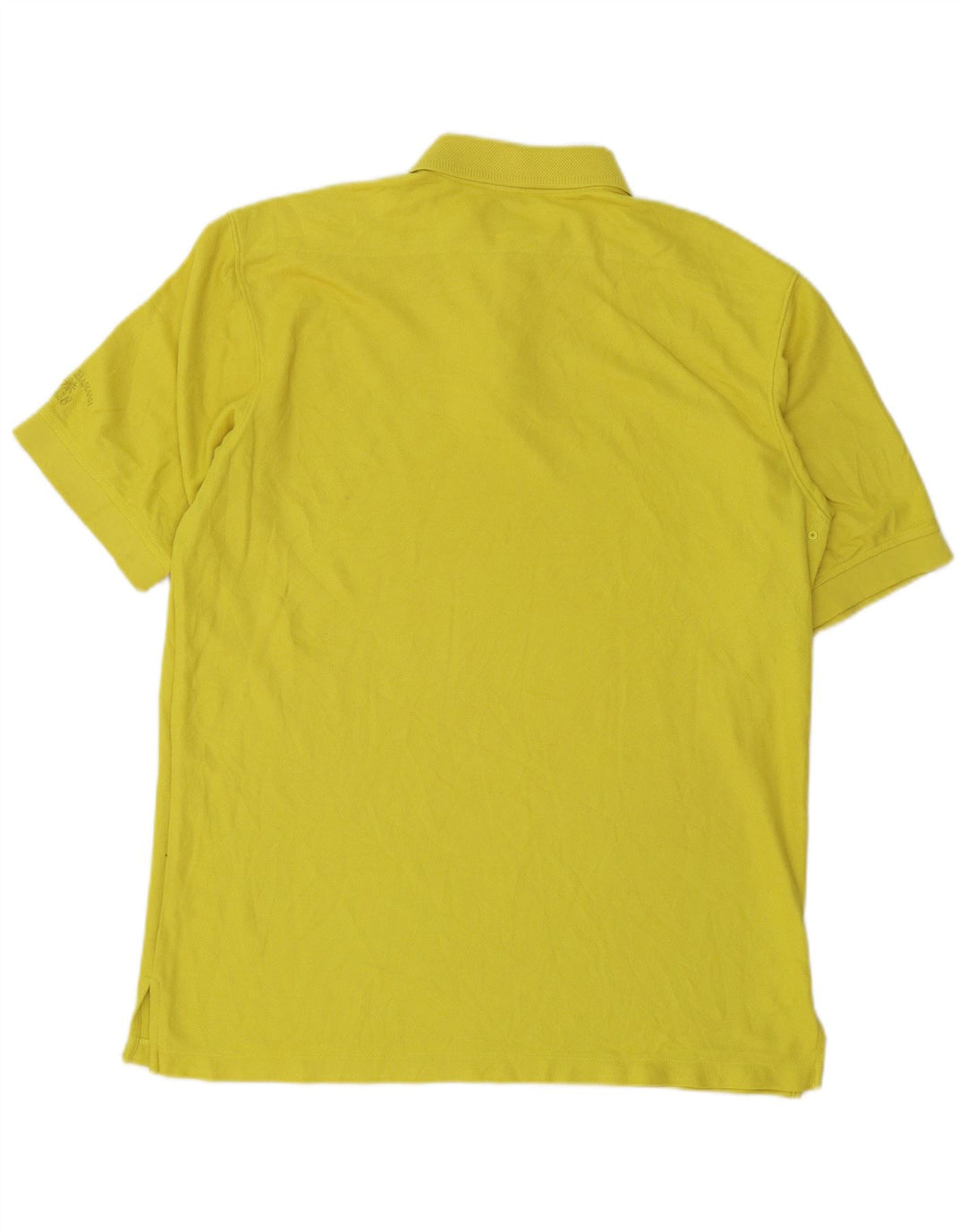Polo da uomo Tommy Bahama in cotone giallo medio