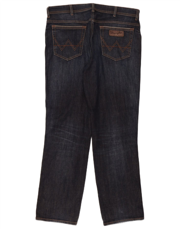 Jeans dritti elasticizzati Texas da uomo Wrangler W38 L32 cotone blu