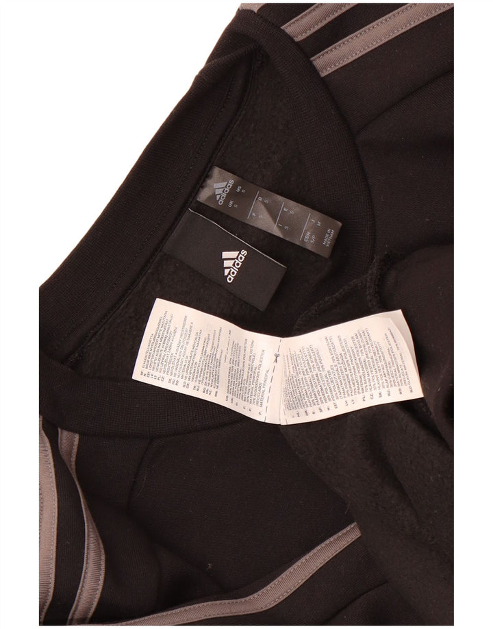 Felpa Adidas Uomo Maglione Piccolo Cotone Nero