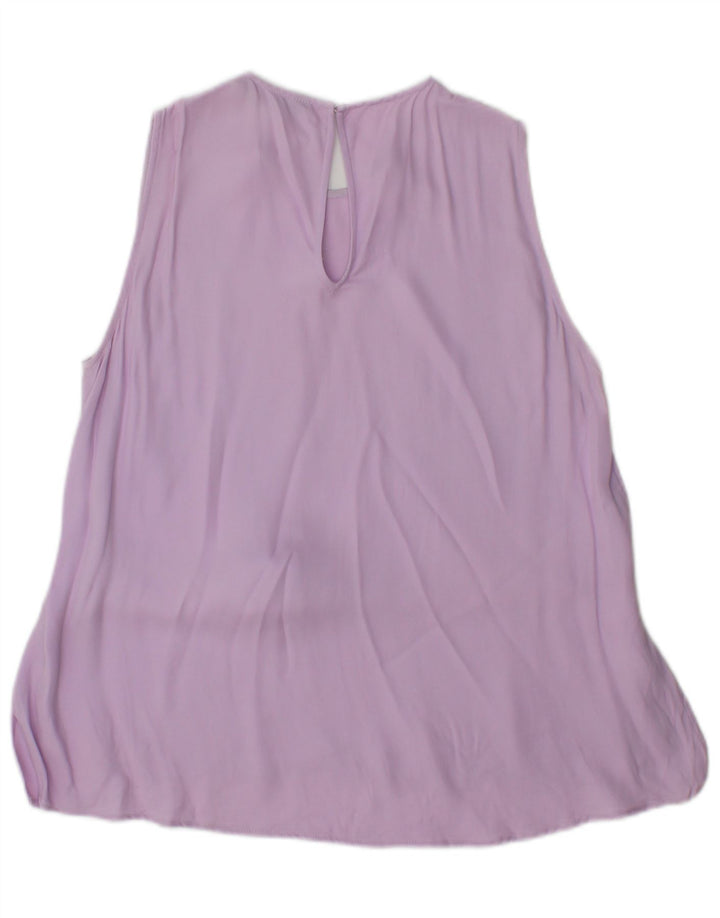 Top senza maniche in camicetta da donna Zara UK 10 piccolo viola