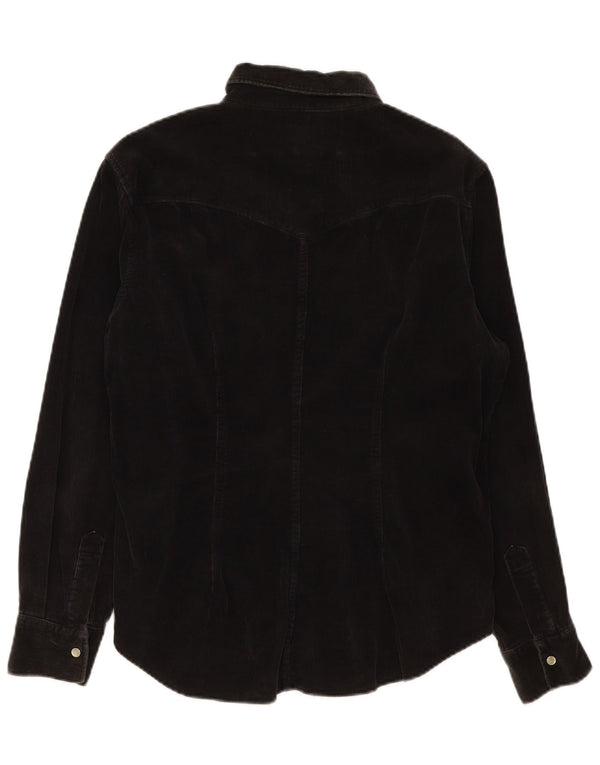Camicia da donna in velluto a coste Rifle UK 20 2XL cotone nero