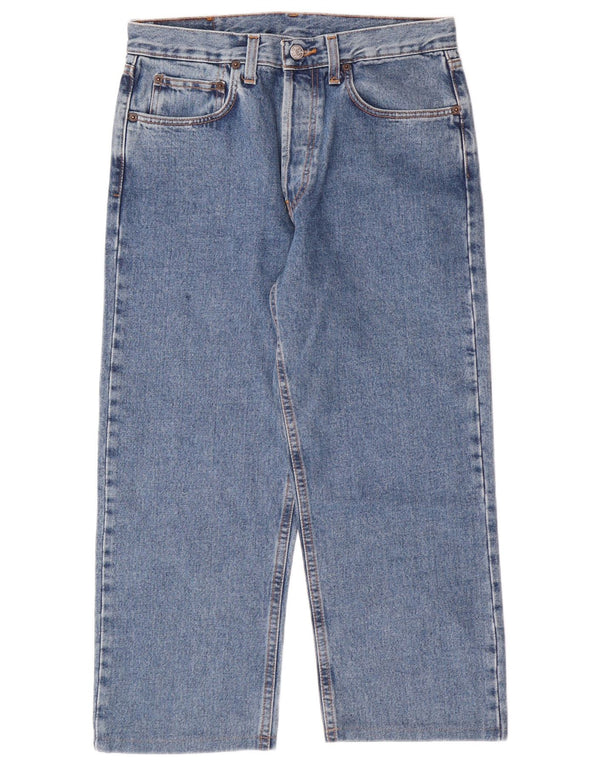 RIFLE Jeans Capri da uomo W32 L22 Blu Cotone