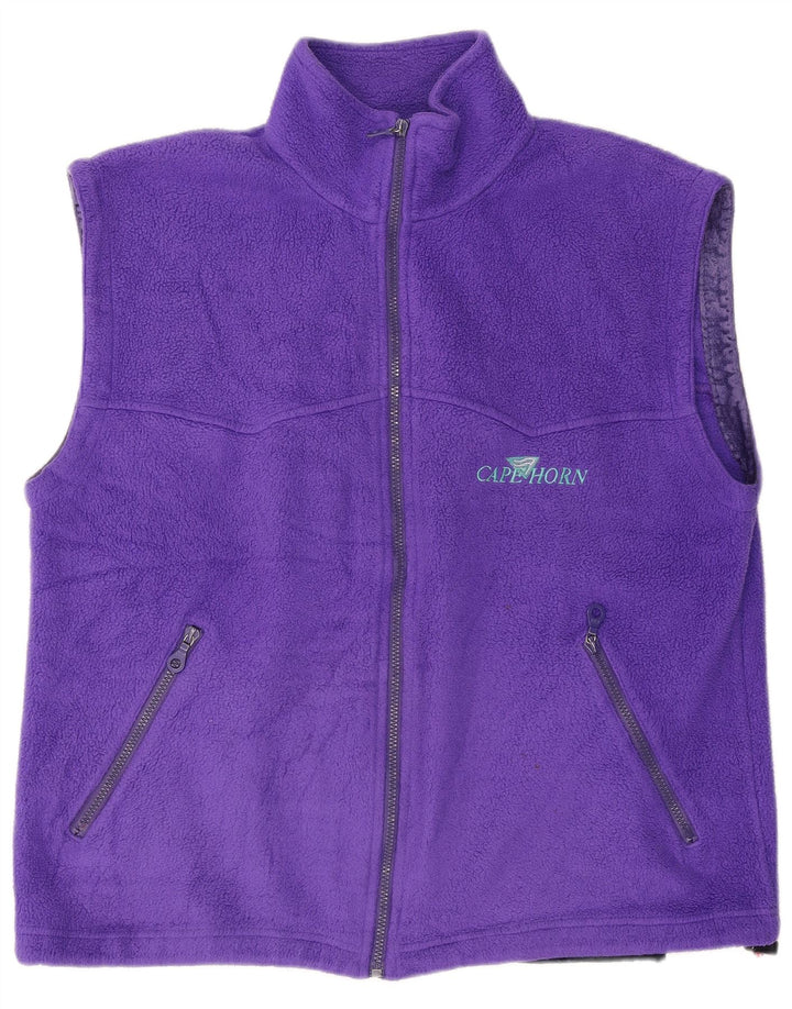 Gilet in pile da uomo Cape Horn UK 40 grande poliestere viola