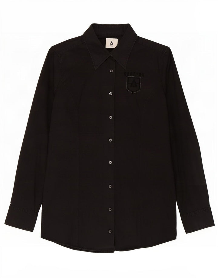 Camicia da donna Gaastra UK 16 grande cotone nero
