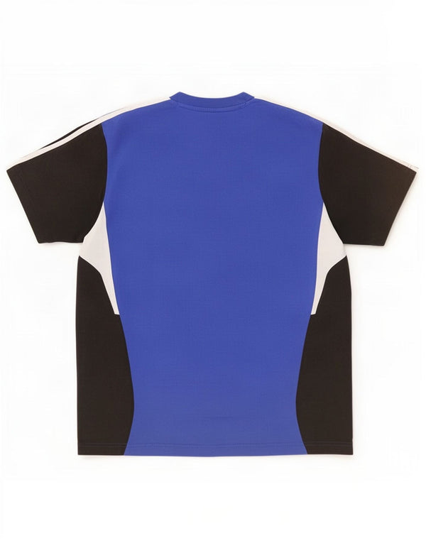 T-shirt da uomo Adidas Top UK 44/46 Large Blu Colourblock