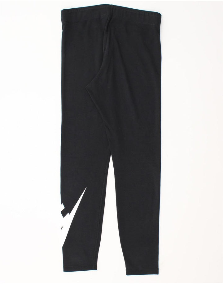 Leggings grafici da donna Nike UK 10 piccoli cotone nero