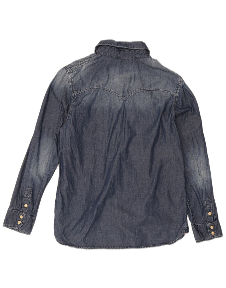 Camicia di jeans Levi's per ragazzi 11-12 anni in cotone blu navy