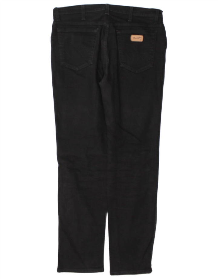 Jeans dritti da uomo Wrangler Texas W34 L34 cotone nero