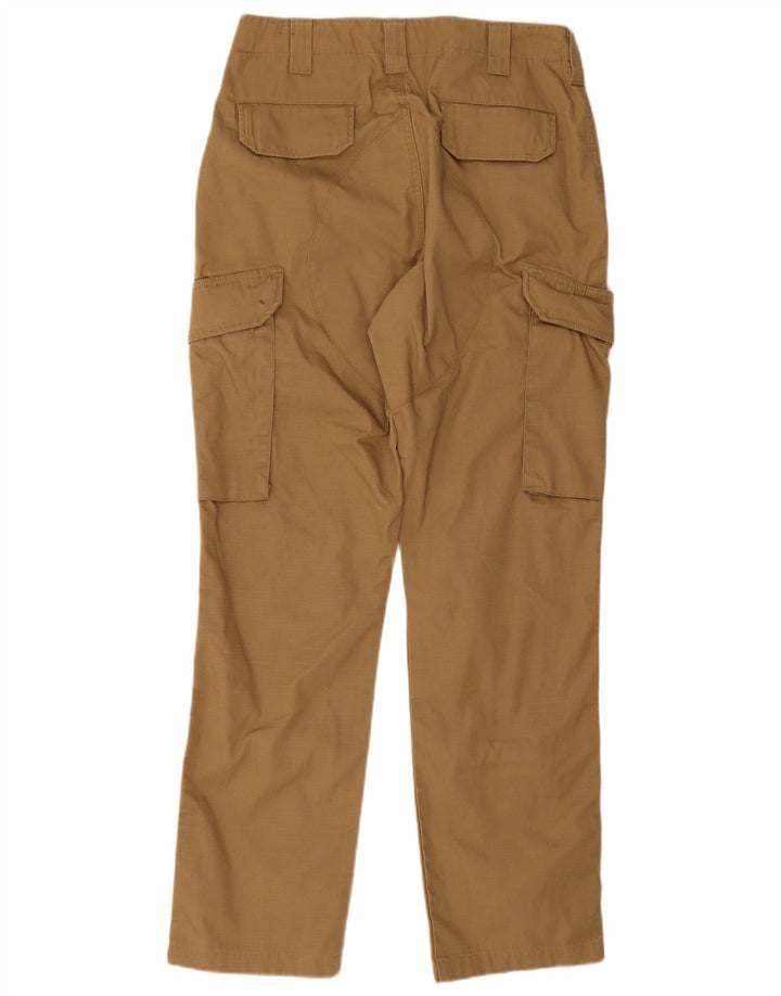 Pantaloni cargo dritti da uomo vintage W30 L30 poliestere beige