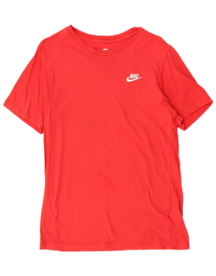 T-shirt da uomo Nike Top Small rossa in cotone