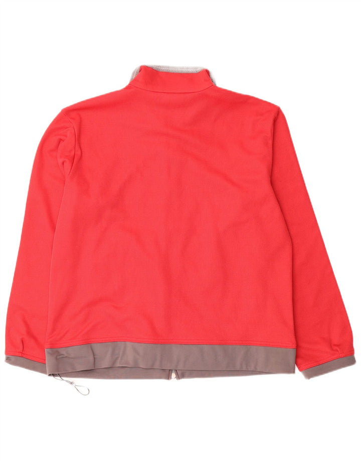 Giacca da tuta oversize da donna Diadora UK 10 Small Red Colourblock