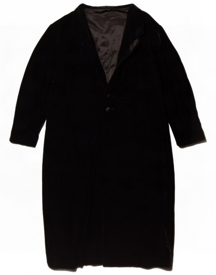 Cappotto vintage da donna UK 14 medio nero
