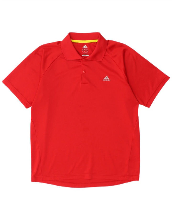 Polo ADIDAS Climalite da uomo rosso medio