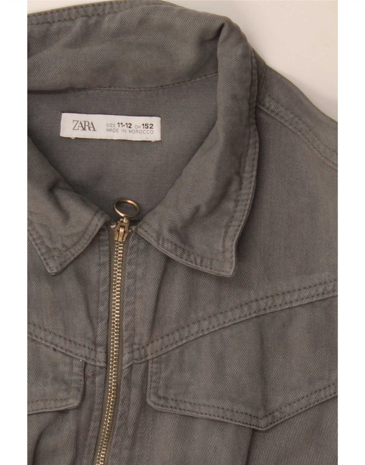 Tuta in denim per ragazze Zara 11-12 anni Grigia