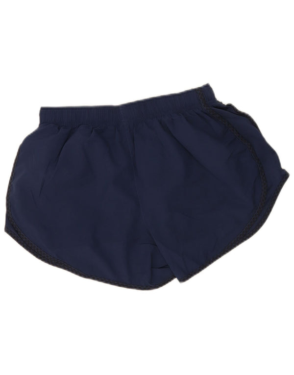 Pantaloncini sportivi Nike da donna Dri Fit UK 12 medio blu navy poliestere