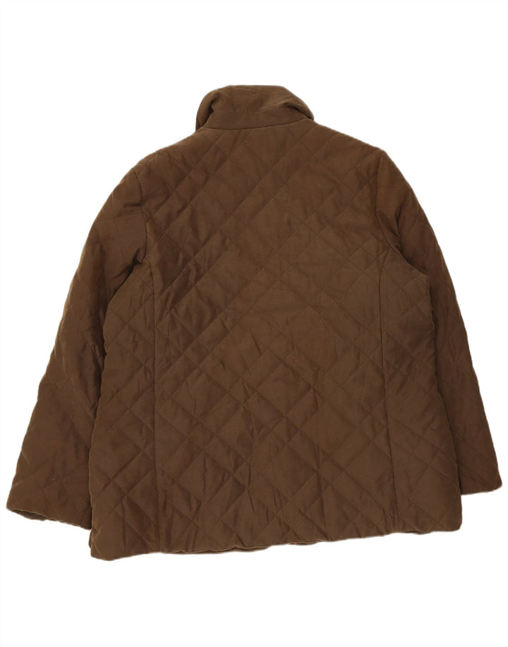 Giacca trapuntata da donna Marks & Spencer UK 20 2XL Poliestere kaki
