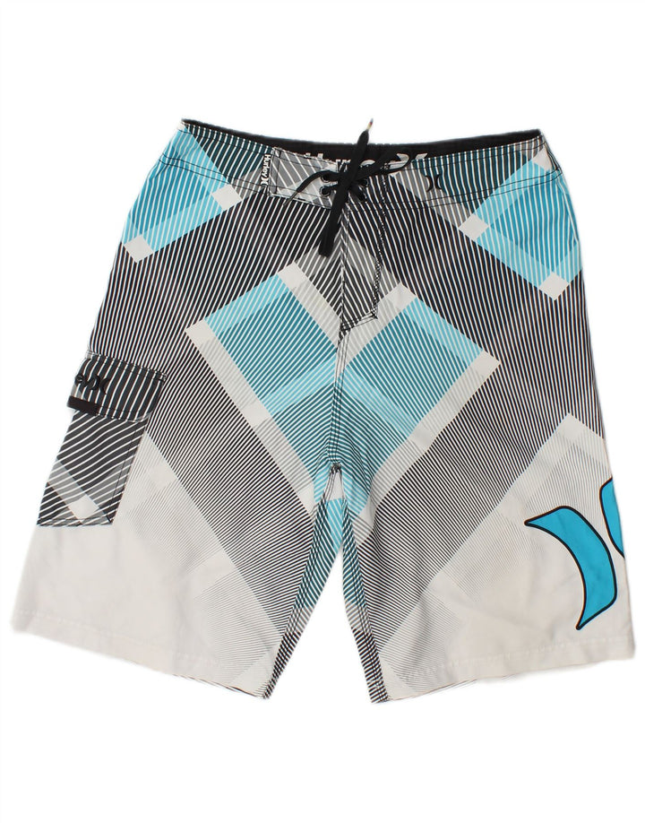Pantaloncini da bagno grafici da uomo Hurley medi multicolore geometrici