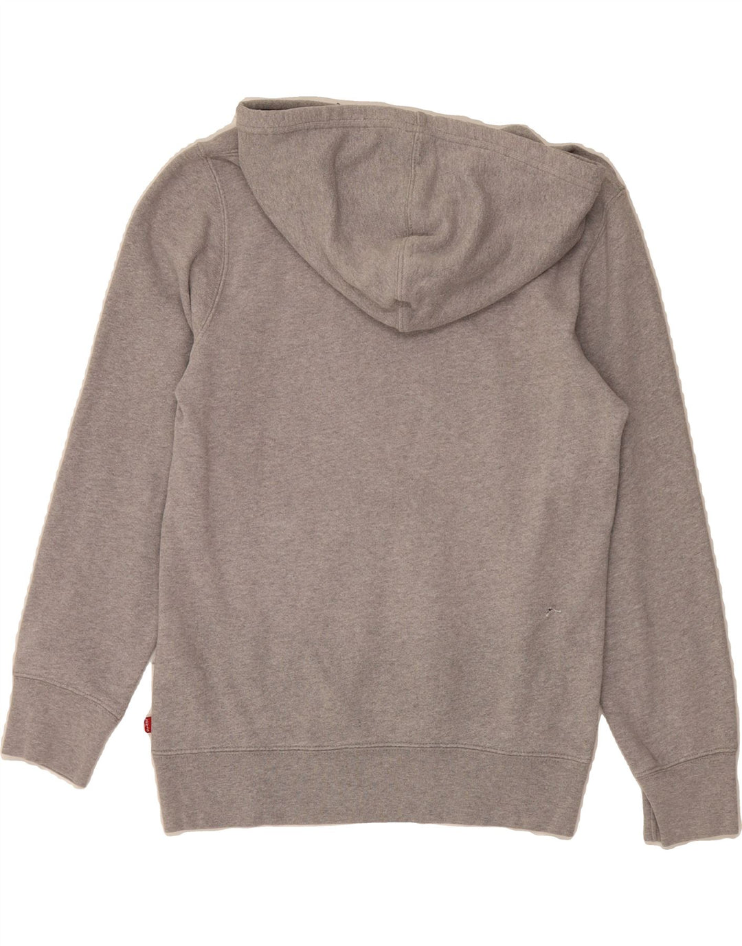 LEVI'S Mens Graphic Hoodie Jumper Small Grey Cotton Vintage Levi's and Second-Hand Levi's from Messina Hembry 