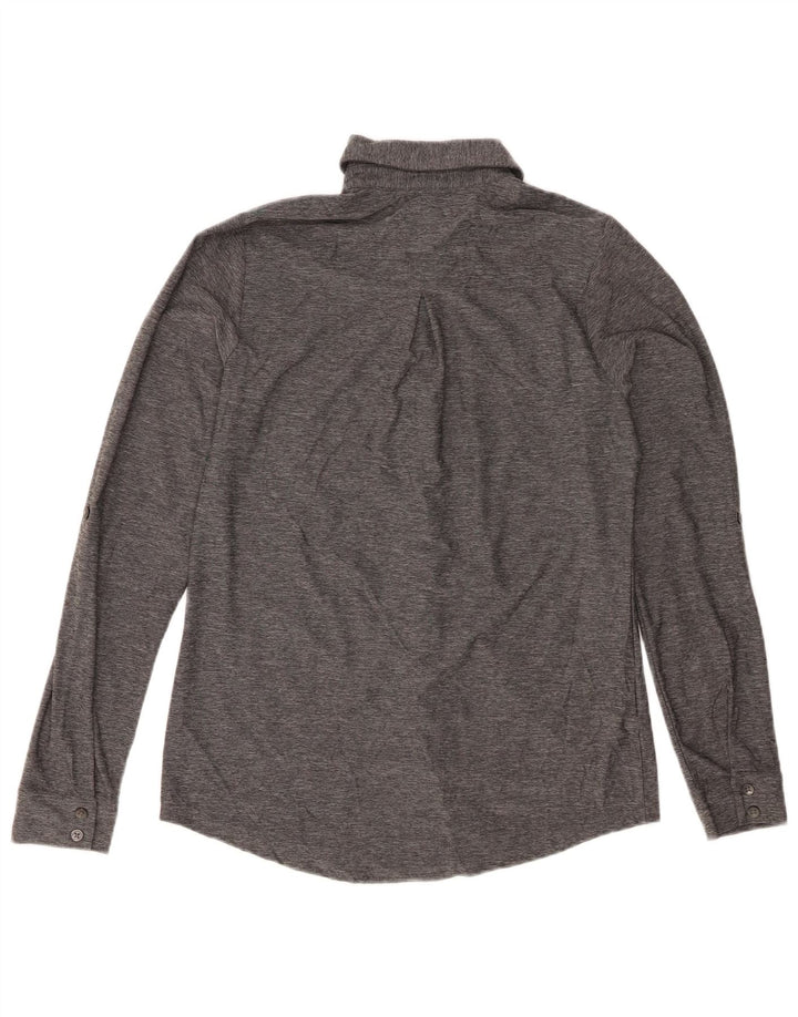 Camicia da donna EDDIE BAUER UK 6 XS Poliestere chiazzato grigio