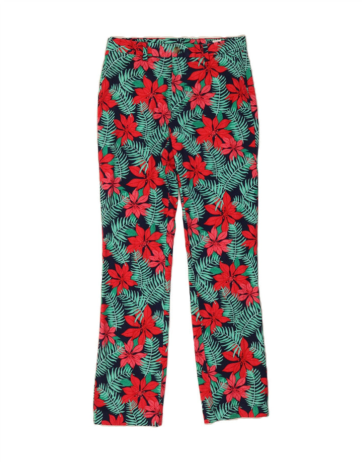 VINEYARD VINES Womens Casual Trousers W30 L34 Multicoloured Floral Vintage Vineyard Vines and Second-Hand Vineyard Vines from Messina Hembry 