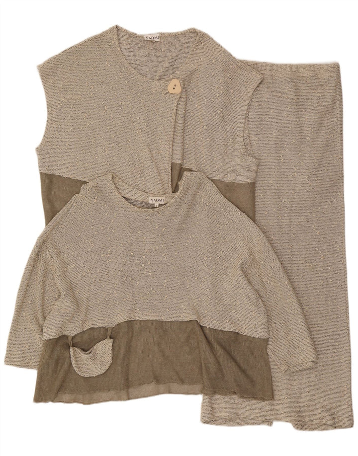 Set gonna 3 pezzi da donna Naomi EU 40 medio W30 viscosa color block grigio