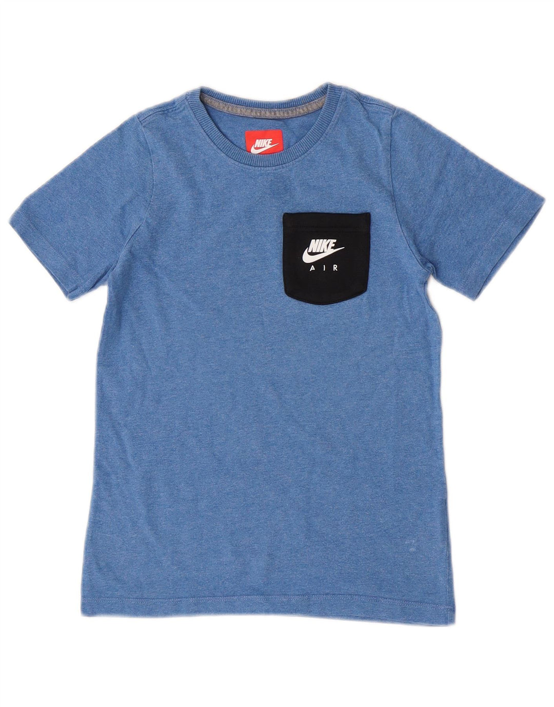 T-shirt Nike per ragazzi, 8-9 anni, piccola, in cotone color block blu