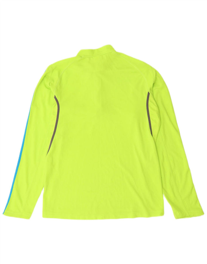Top da tuta ADIDAS da uomo con zip e collo in poliestere verde medio